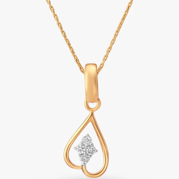 Tanishq Kids Heart Diamond Pendant